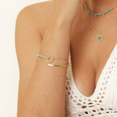 Semi Twisted and Handmade Braided Sterling Silver Bracelet Set